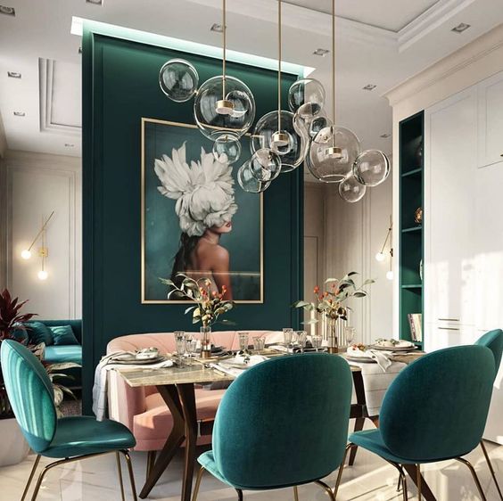 Colors to Match With Emerald Green Palette in The Decor