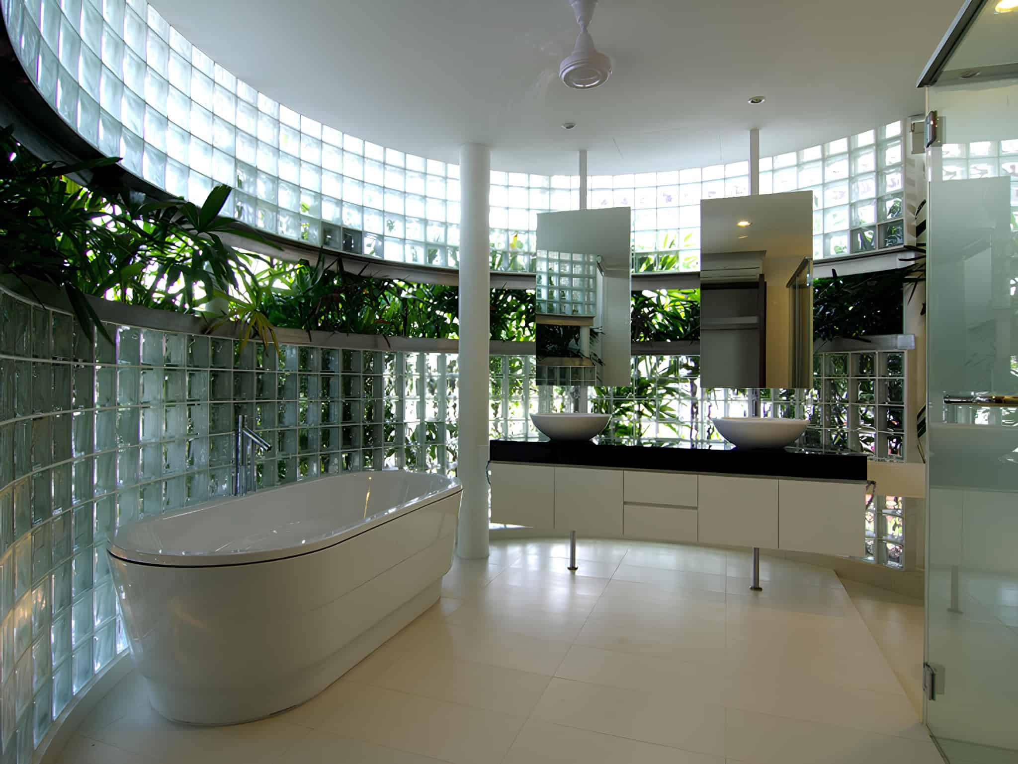 Jalan Merlimau Entrance Wall Gate Detail Close-up of entrance gate wall with custom house number and shadow play at Jalan Merlimau.