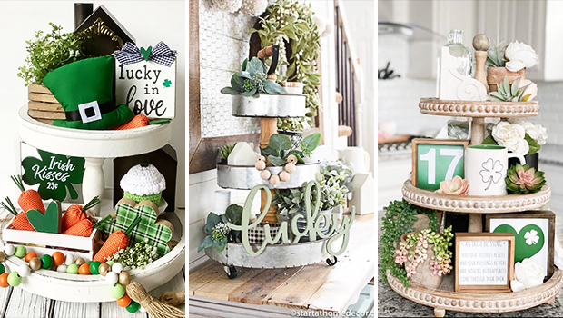 15 Easy St. Patrick’s Day Tiered Tray Decoration Ideas for Your Home