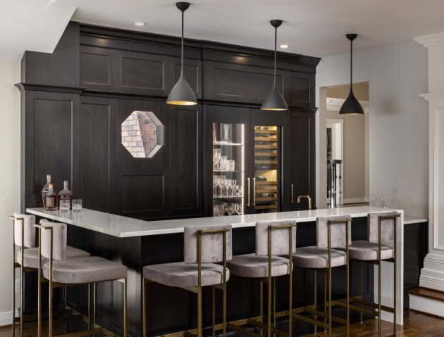 From Cozy to Classy: 16 Transitional Home Bar Interior Design Ideas
