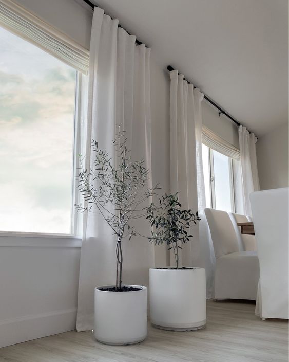 the curtains you should put if you want your living room to be more ELEGANT