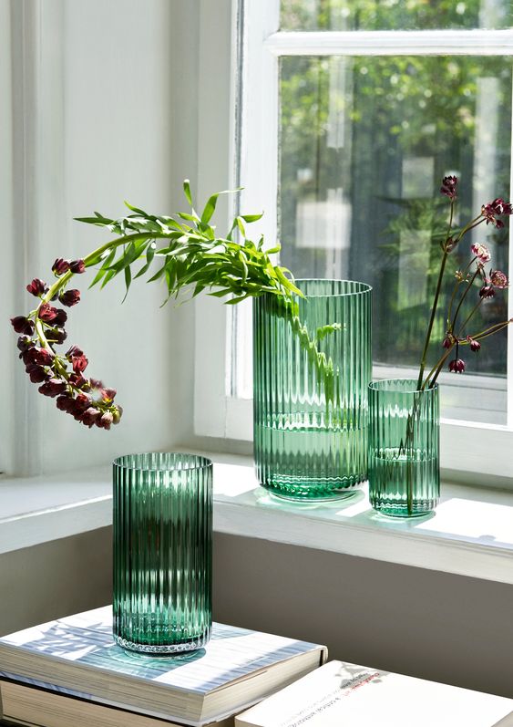 Classic vases for spring bouquets