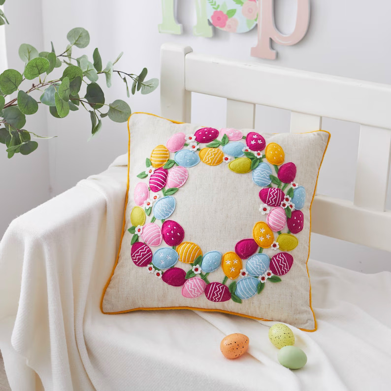 15 Cute and Colorful Easter Pillow Designs to Brighten Your Home