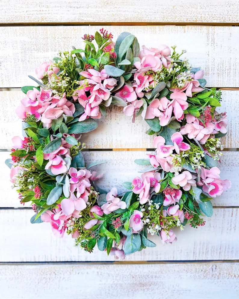 16 Fresh and Colorful Floral Spring Wreath Designs for Your Front Door