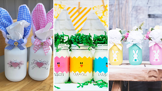 20 Adorable Easter Mason Jar Ideas to Brighten Your Home