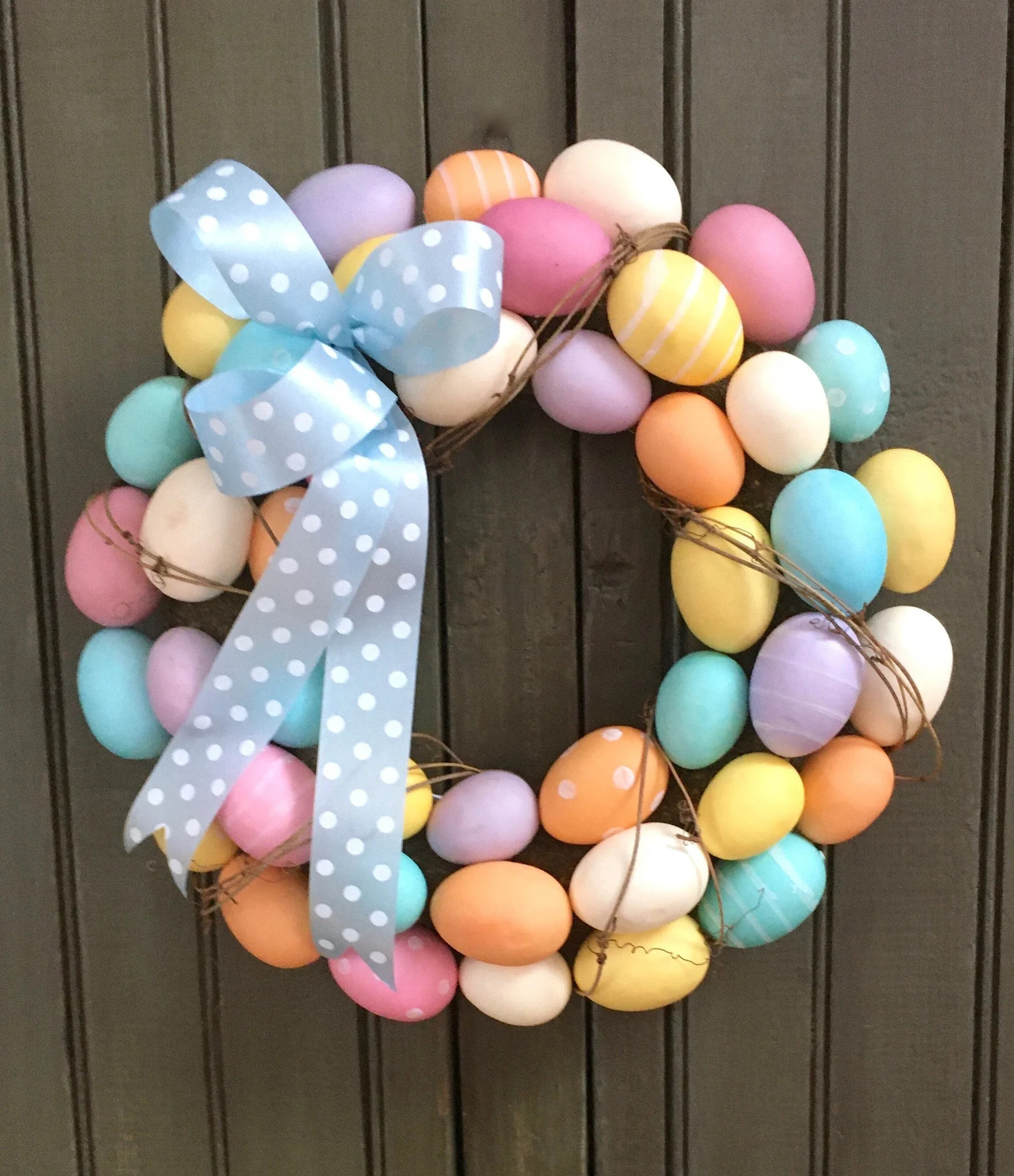 Hop into Spring with These 16 Easter Egg Wreath Inspirations