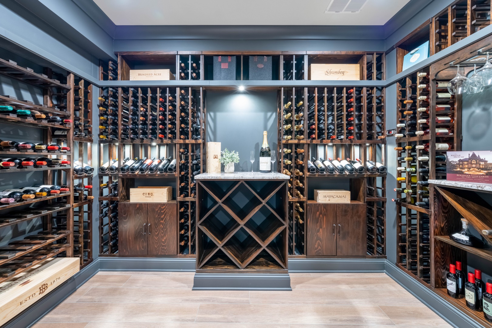 The Perfect Blend: 15 Transitional Wine Cellar Designs