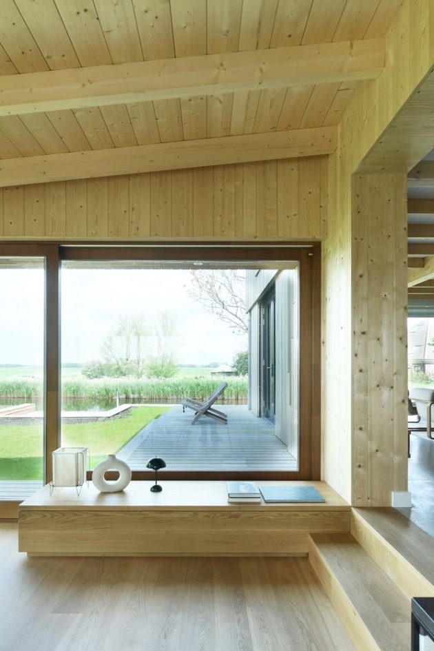 Wooden House with Facade of Reclaimed Wood by HOYT in The Netherlands