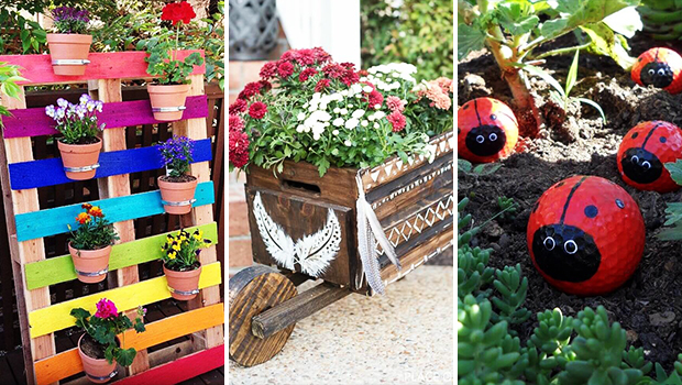 16 DIY Painted Garden Decorations to Add A Pop of Color