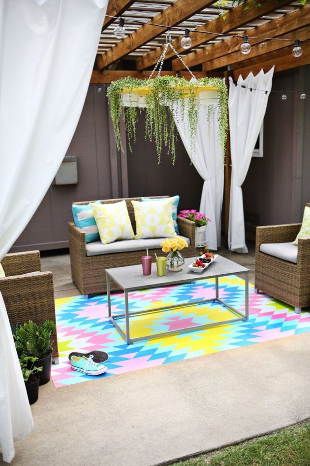 16 DIY Painted Garden Decorations to Add A Pop of Color