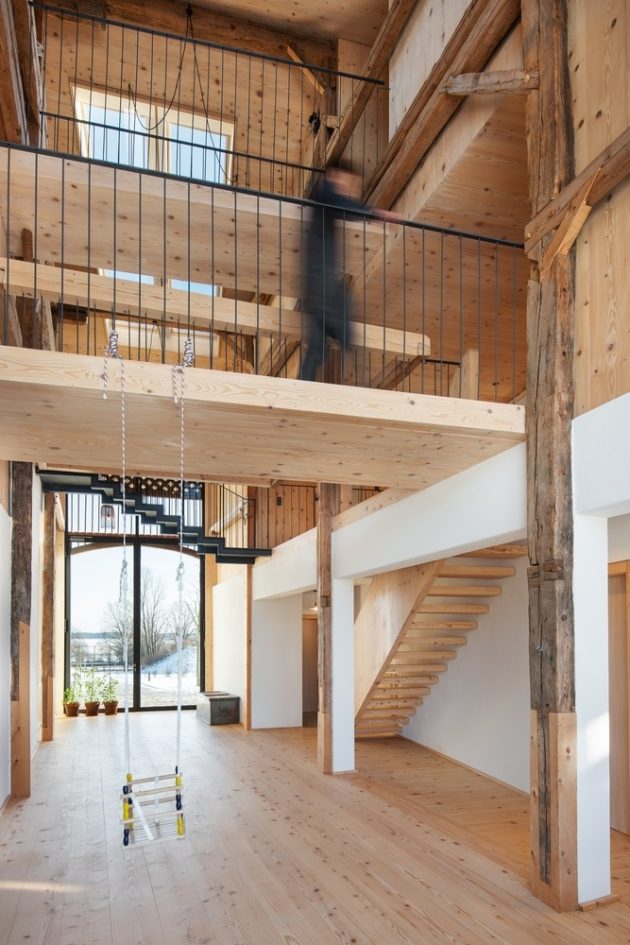 Timber Framed Barn Residence & Meeting Space by Leupold Brown Goldbach Architekten
