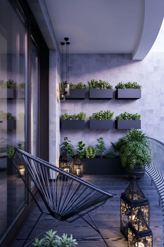 How to decorate a small balcony with plants