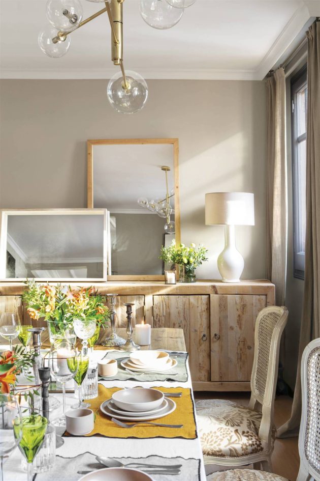 Stylish ideas to decorate the dining room with mirrors that will raise the decorative level of your home