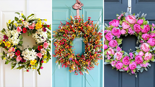 15 Lively Spring Wreath Designs That Will Refresh Your Porch