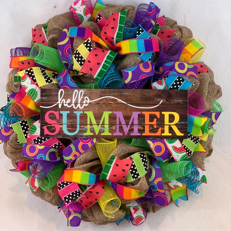 15 Vibrant Summer Wreath Designs to Welcome the Sunshine