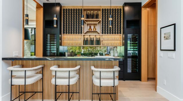 16 Contemporary Home Bar Designs That Bring the Party to Your Living Space