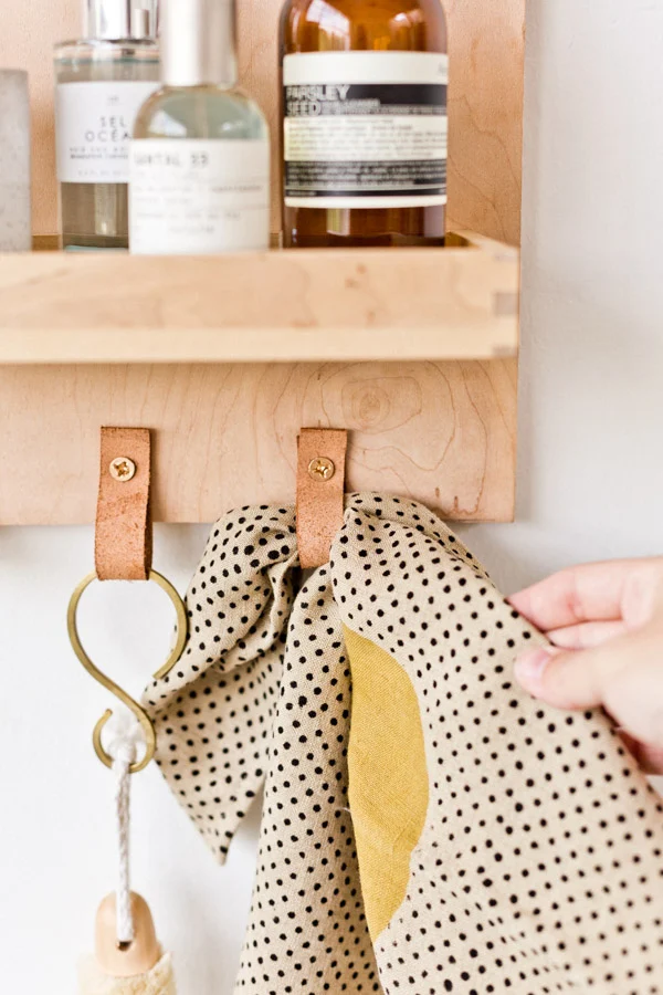 A Modern DIY Bathroom Organizer With Mirror A Modern DIY Bathroom Organizer With Mirror