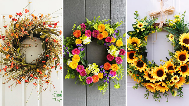 16 Refreshing Fresh Summer Wreath Ideas to Celebrate the Season