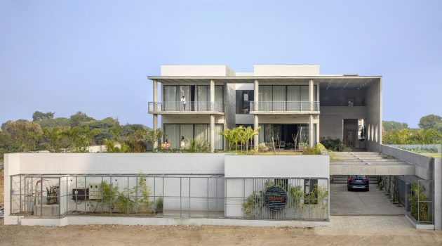 Madhuvilla – The Concrete House by K.N. Associates in Vadodara, India