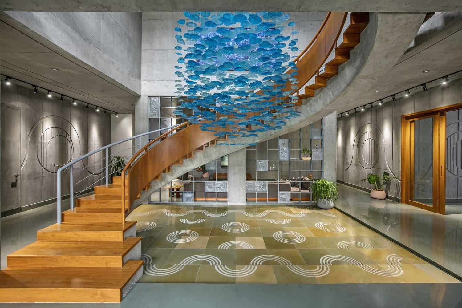 Madhuvilla - The Concrete House by K.N. Associates in Vadodara, India