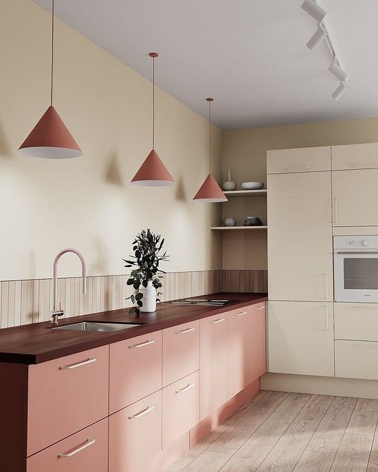 Discover the Delightful Charm of a Pink Kitchen Design