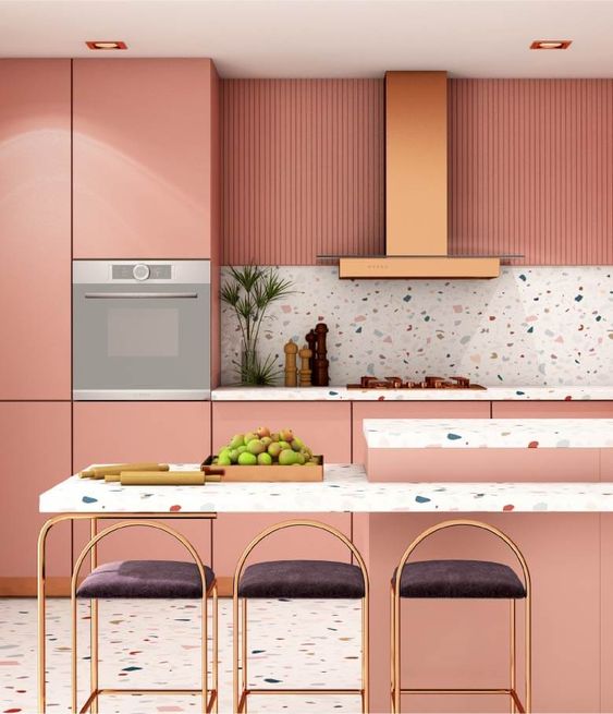 Discover the Delightful Charm of a Pink Kitchen Design