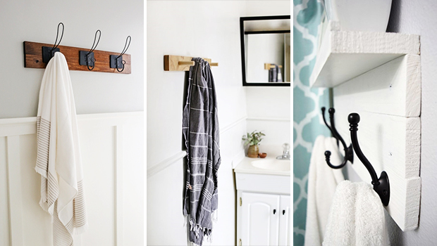 15 Stylish and Practical DIY Bathroom Towel Holder Designs You Can Make Yourself