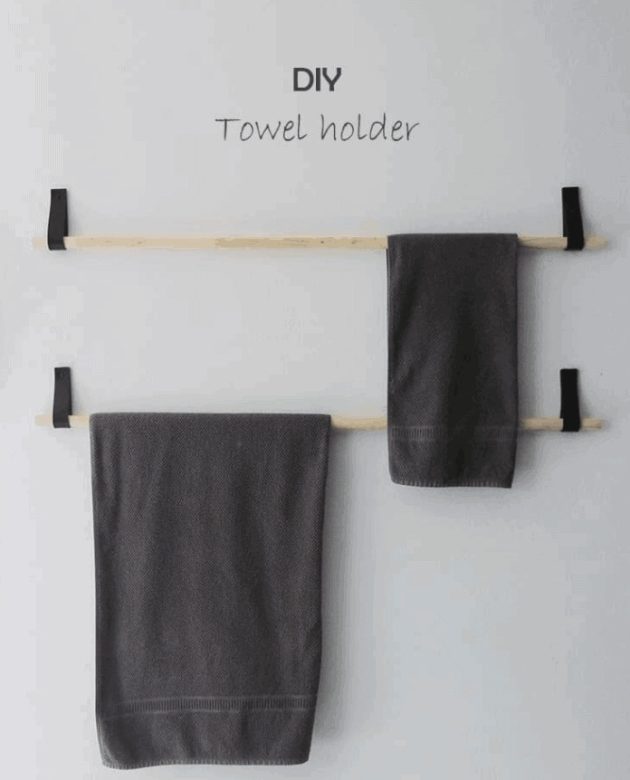 15 Stylish and Practical DIY Bathroom Towel Holder Designs You Can Make ...