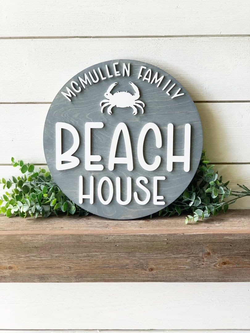 7. Personalized Beach House Sign 7. Personalized Beach House Sign