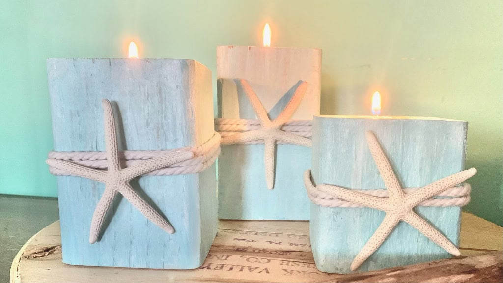 9. Wooden Beach Starfish Candle Holders Coastal Decorations 9. Wooden Beach Starfish Candle Holders Coastal Decorations