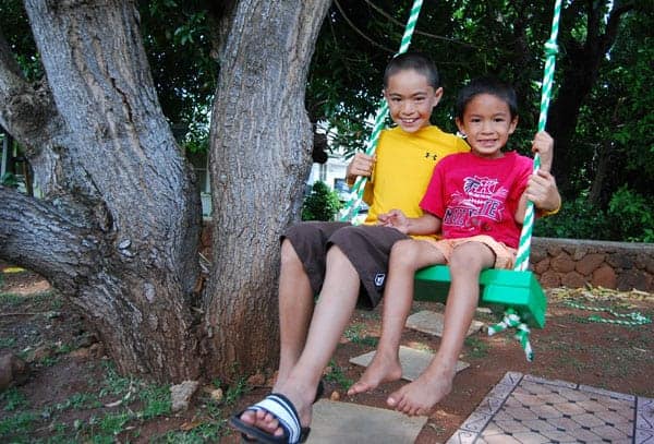 14. Build a Tree Swing for Two 14. Build a Tree Swing for Two