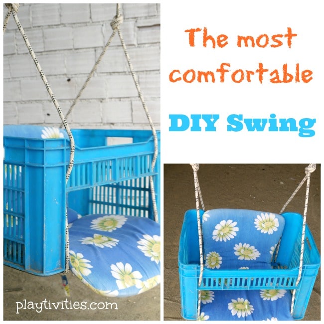 15. MAKE A SWING FROM A PLASTIC BOX 15. MAKE A SWING FROM A PLASTIC BOX