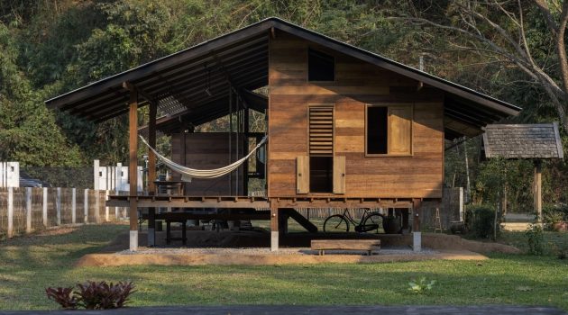 ING-SUK House by Yangnar Studio in Nam Phrae, Thailand