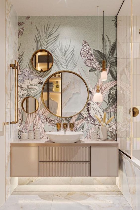 Add a Touch of Elegance to Your Bathroom with Wallpaper