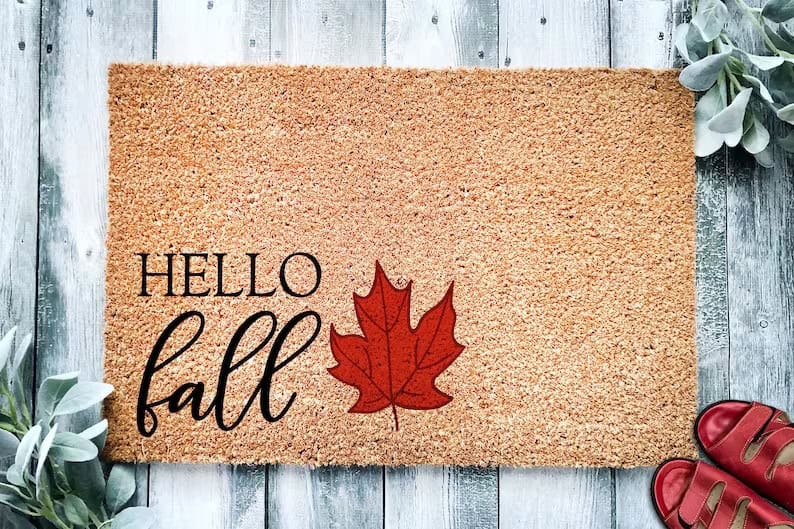 1. Maple Leaf Fall Doormat 1. Maple Leaf Fall Doormat