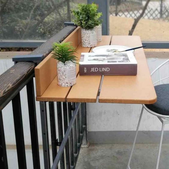 Folding and Hanging Tables Perfect for Cozy Terraces