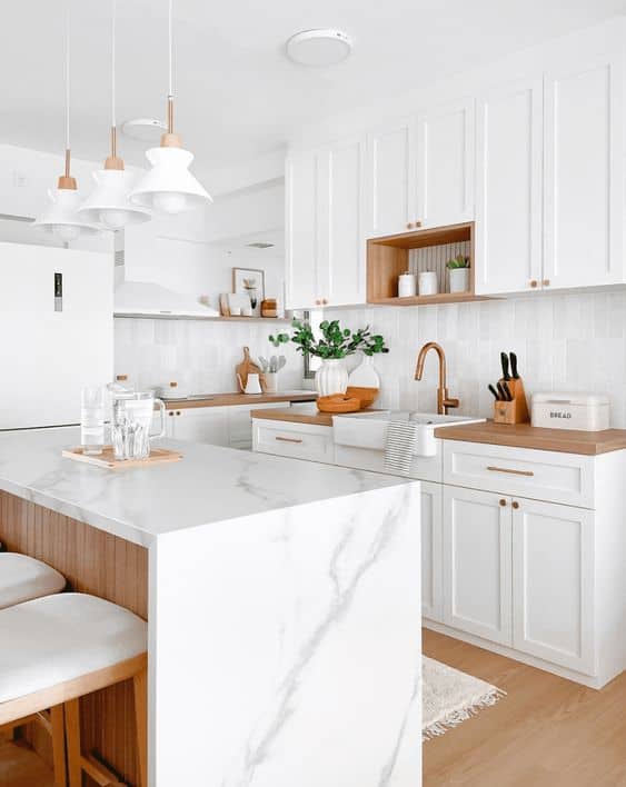 Enchanting White Kitchen Designs that Captivate Hearts