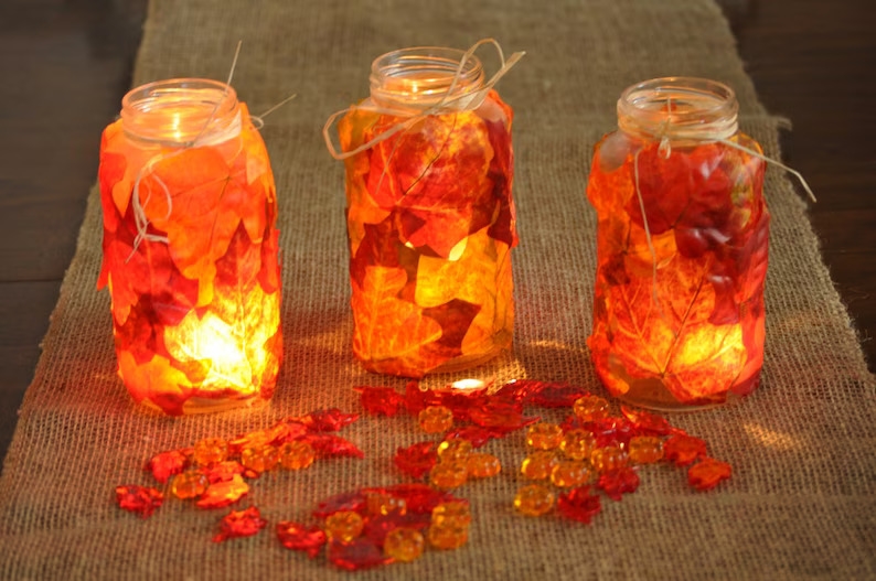 15 Charming Fall Mason Jar Decor Ideas to Welcome Autumn