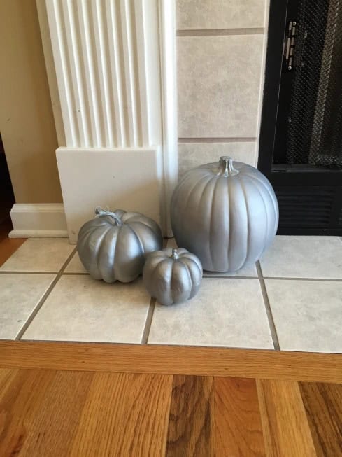 2. Pumpkin with effect of mercury glass 2. Pumpkin with effect of mercury glass