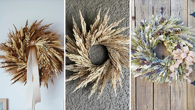15 Natural and Rustic Grass Wreath Designs for Organic Elegance