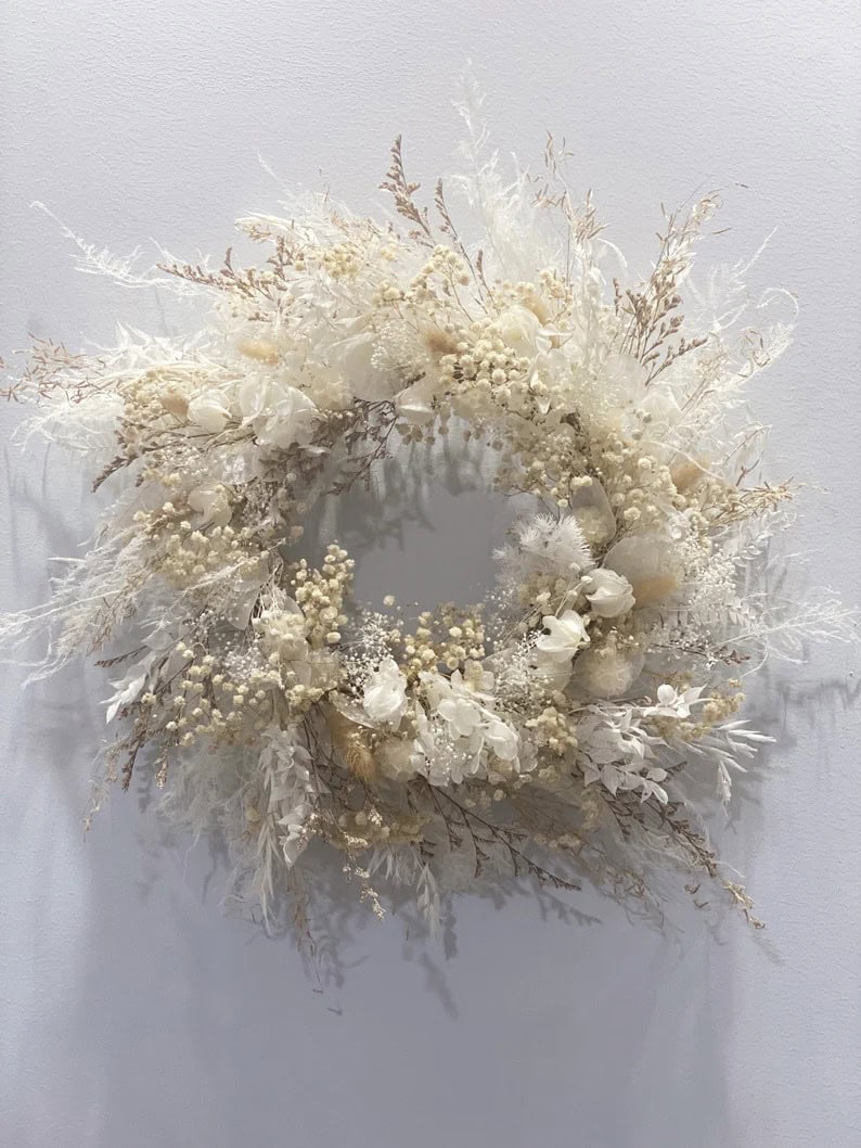 14. Cream Boho Wreath 14. Cream Boho Wreath