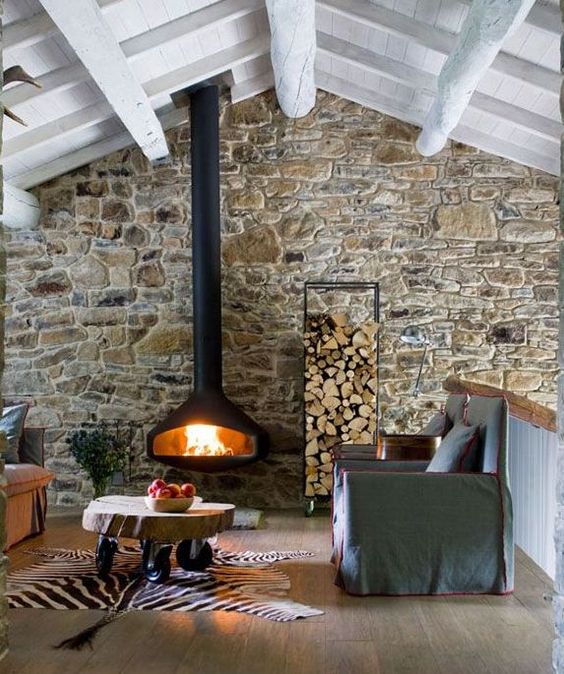 Get Inspired by Nature and Create Stunning, Natural Chalet Living Room