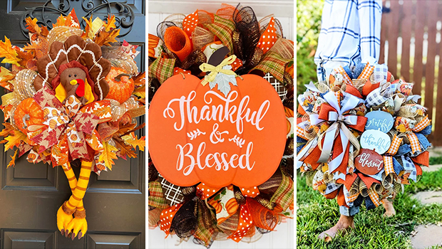 15 Creative Thanksgiving Wreath Designs for a Warm Welcome
