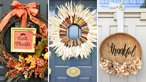 15 DIY Thanksgiving Wreaths to Make Your Home Shine