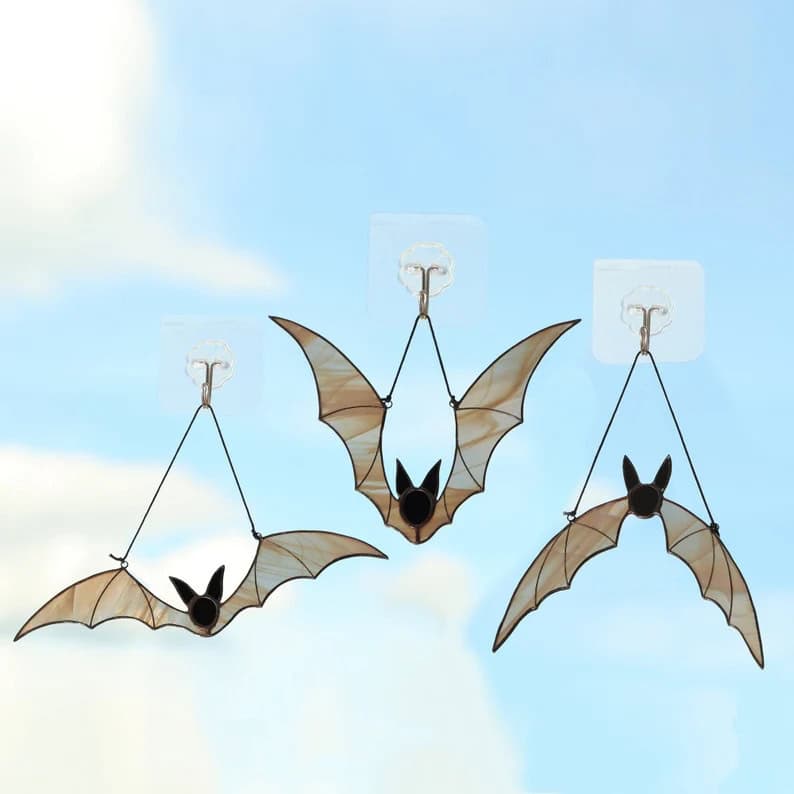 12. Halloween Bat stained glass 12. Halloween Bat stained glass