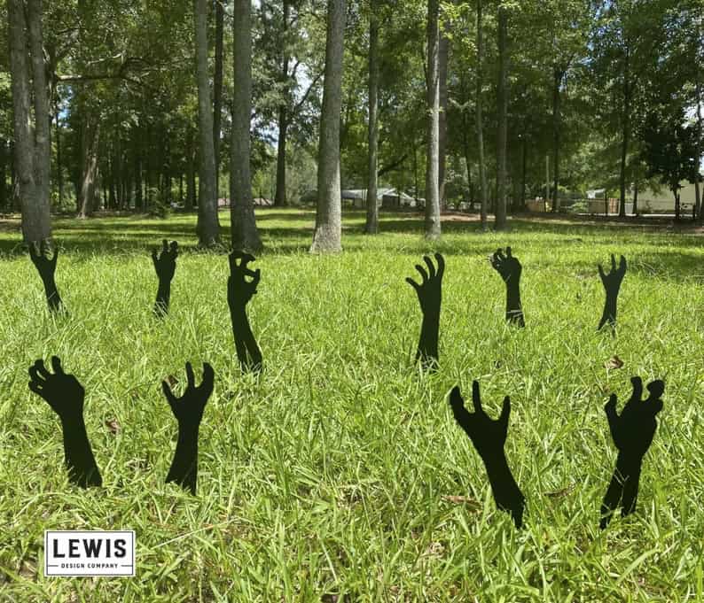 3. Zombie Hands Metal Yard Stakes 3. Zombie Hands Metal Yard Stakes