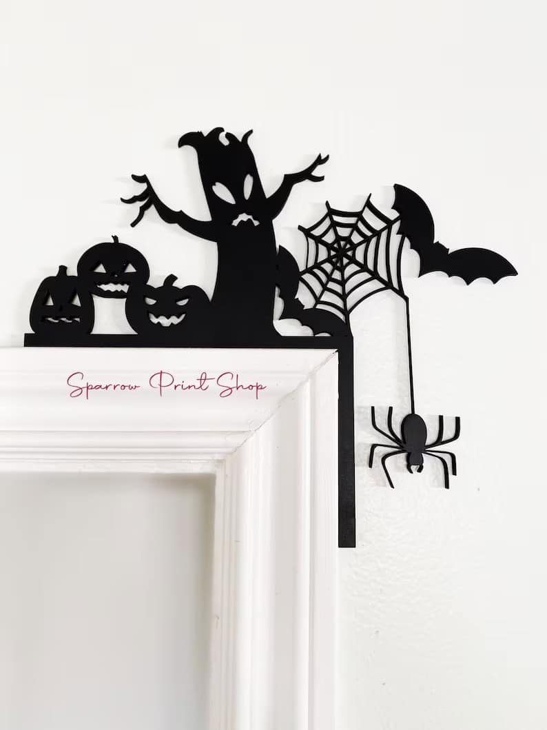 2. Spiderweb & Pumpkins Door Corner 2. Spiderweb & Pumpkins Door Corner