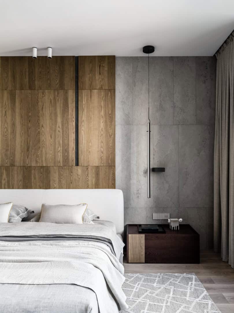 1,800 sf Apartment / Alexander Tischler / Russia Guest bathroom with dark Italon porcelain tiles