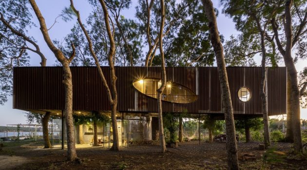 Tree House by the Lake by H2 in Vietnam