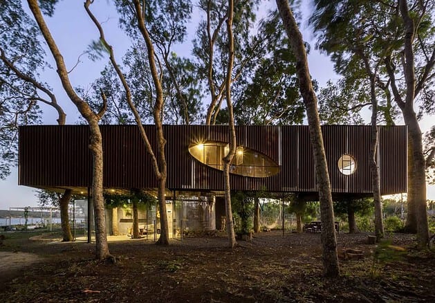 Tree House by the Lake by H2 in Vietnam